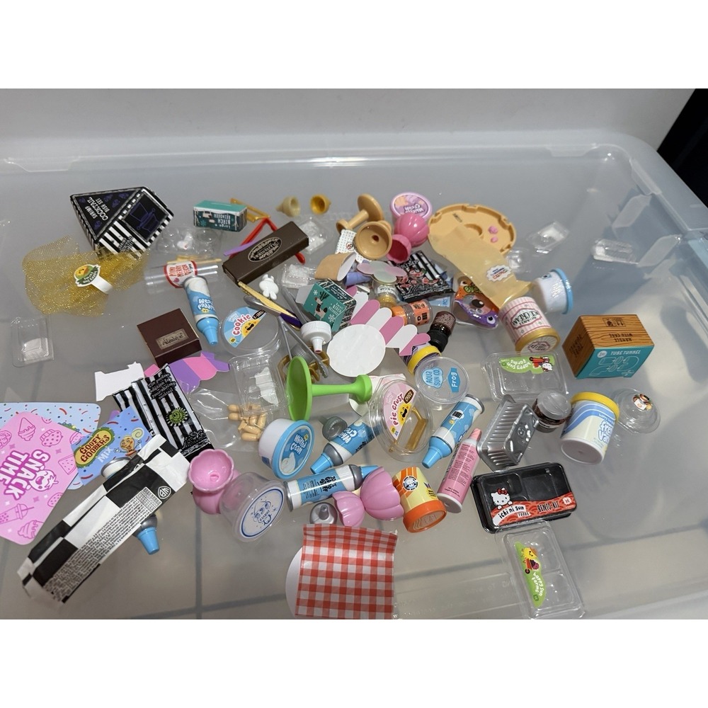 Miniverse Lot Of Used Items And Stationary